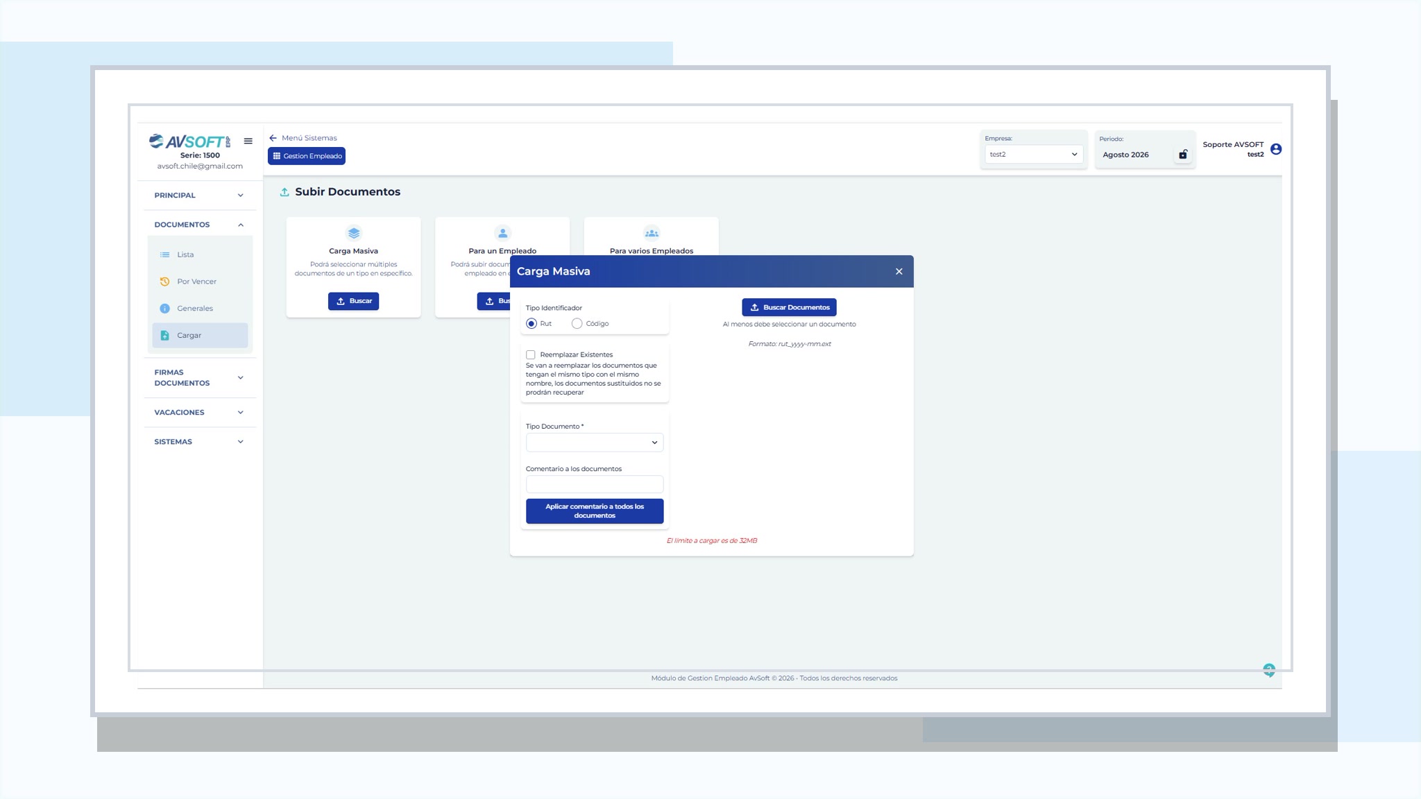 Documentos laborales AVsoft Doc