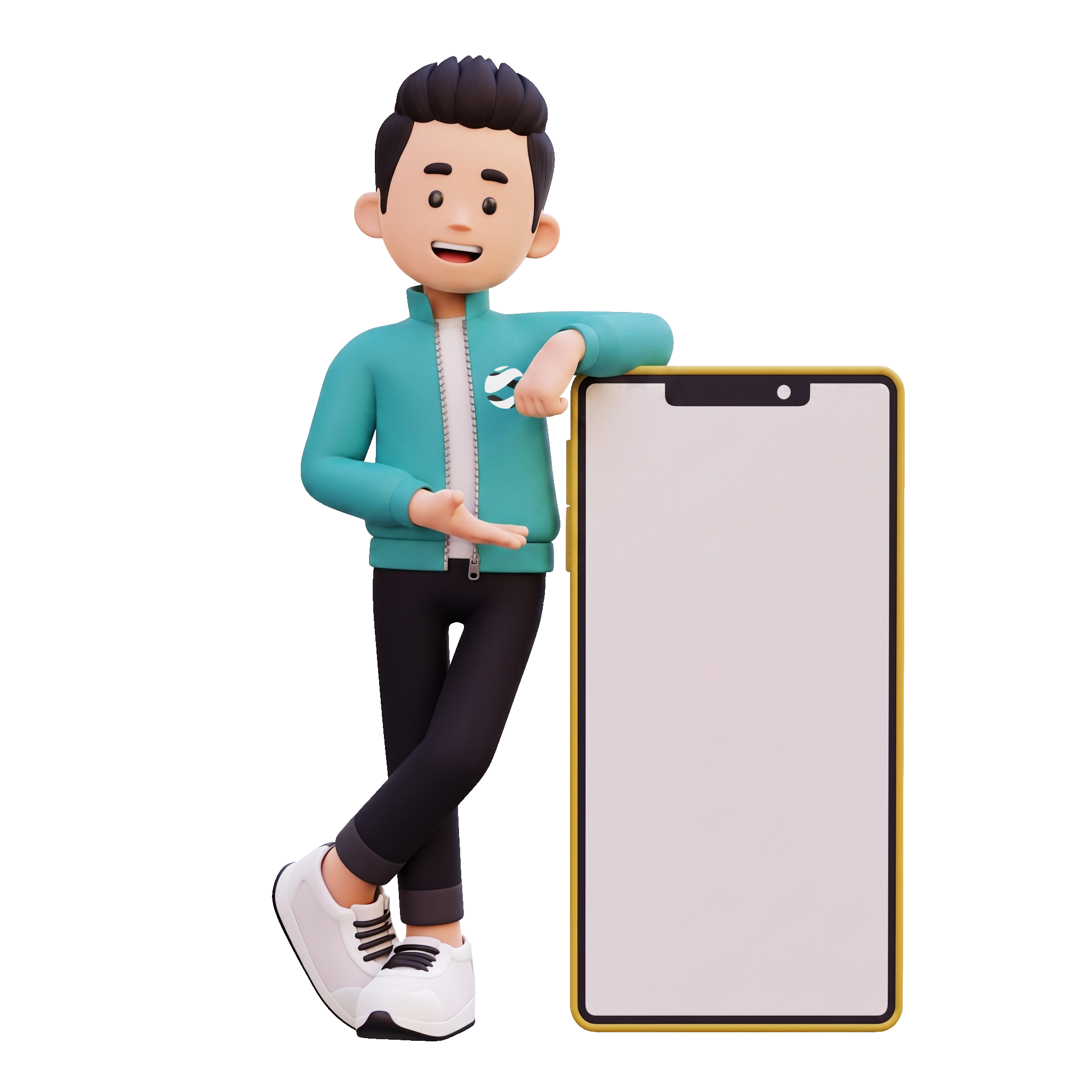 Personaje que representa la gestión digital de personas